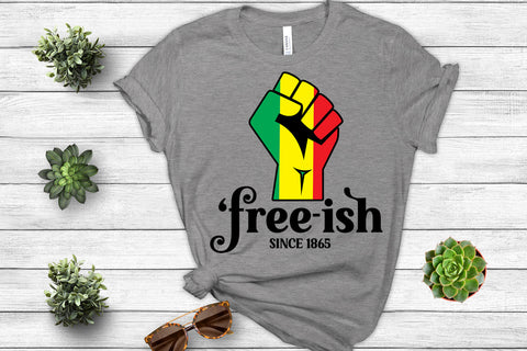 Free-ish Since 1865 Sublimation- Juneteenth Sublimation Sublimation Happy Printables Club 