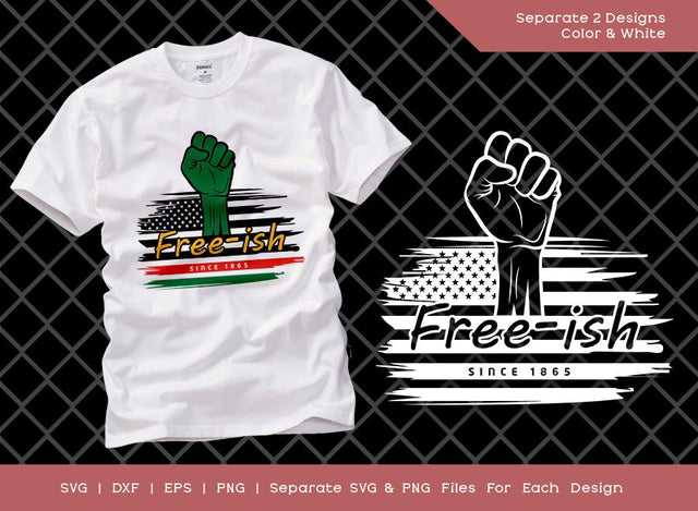 Free ish Since 1865 SVG Cut File | Freeish Juneteenth Svg | Junenth Day Svg | African American T-shirt Design SVG ETC Craft 
