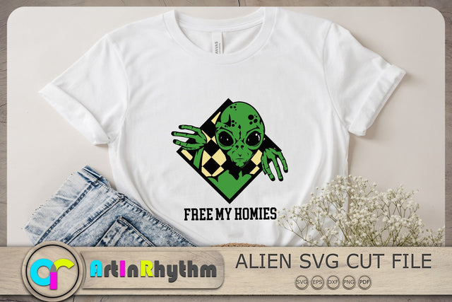 Free My Homies Svg, Alien Svg, UFO Svg, Alien Clipart SVG Artinrhythm shop 