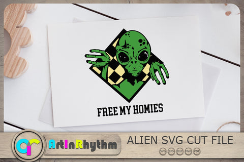 Free My Homies Svg, Alien Svg, UFO Svg, Alien Clipart SVG Artinrhythm shop 