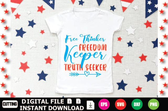 Free Thinker Freedom Keeper Truth Seeker SVG Shahin alam 