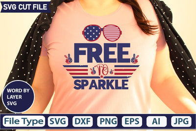 Free To Sparkle Svg Cut File,SVGs,quotes-and-sayings,food-drink,mini-bundles,print-cut,on-sale, SVG DesignPlante 503 