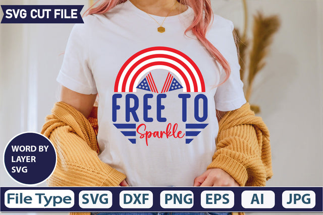 Free To Sparkle SVG Cut File,SVGs,quotes-and-sayings,food-drink,mini-bundles,print-cut,on-sale, SVG DesignPlante 503 