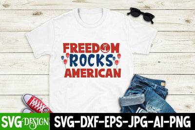 Freedom Rocks American SVG Cut File, All American Dad SVG Quotes,4th of July SVG Design, Happy 4th of July SVG Design,American SVG Design ,Merica SVG Cut File,4th of july Sublimation Design SVG BlackCatsMedia 
