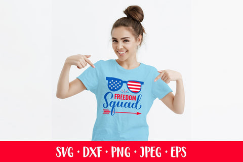 Freedom squad. Fourth of July quote. American Patriotic SVG SVG LaBelezoka 