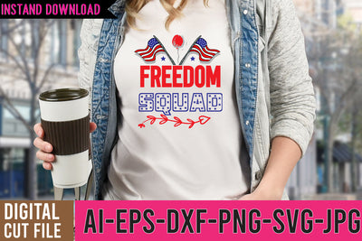 Freedom Squad SVG Design ,Freedom Squad SVG Cut File SVG BlackCatsMedia 