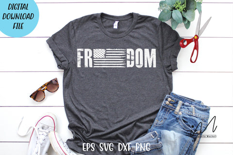 Freedom USA flag t shirt svg SVG Isabella Machell 