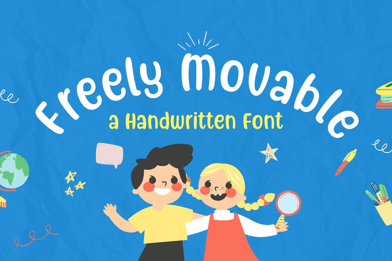 Freely Movable - a Handwritten Font Font nhfonts 