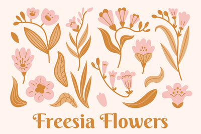Freesia Flowers Sublimation Rin Green 