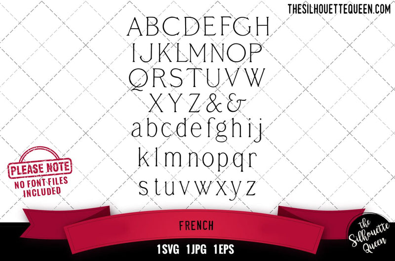 French alphabets - ABC letters - So Fontsy
