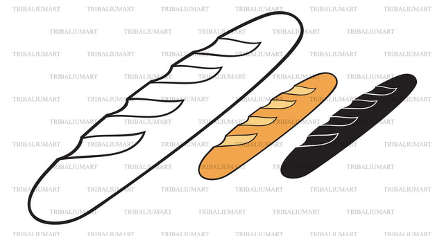 French bread SVG TribaliumArtSF 