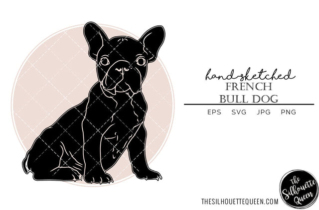 French Bull Dog Sketch SVG Loveleen Kaur 