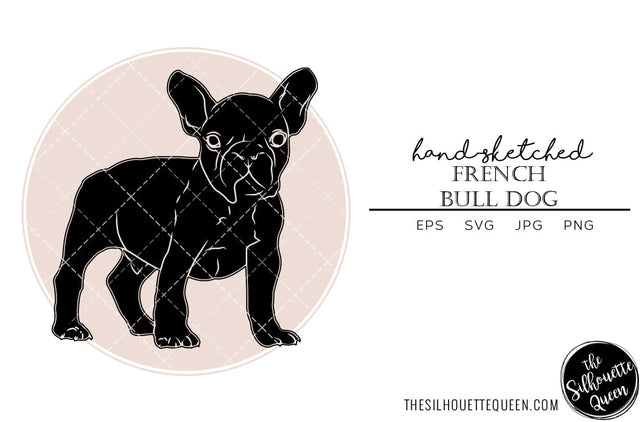 French Bull Dog Sketch SVG Loveleen Kaur 