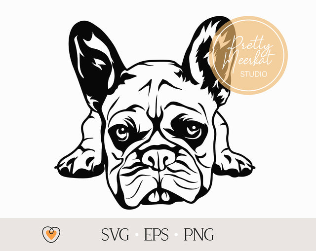 French bulldog #2 svg, Frenchie svg, Dog svg, svg files for cricut, png SVG Pretty Meerkat 