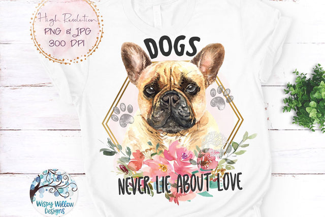French Bulldog Dog Sublimation Png Sublimation Wispy Willow Designs 