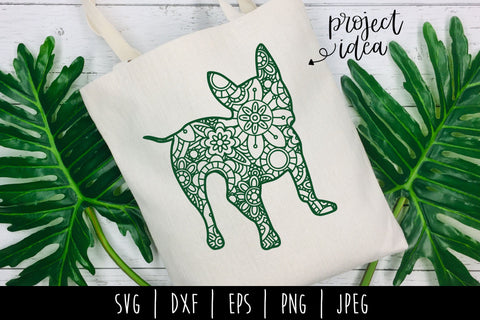 French Bulldog Mandala Zentangle SVG SavoringSurprises 