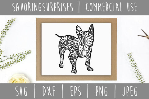 French Bulldog Mandala Zentangle SVG SavoringSurprises 