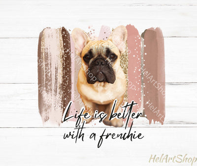 French Bulldog Png, Frenchie png, Sublimation design Sublimation _HelArtShop_ 