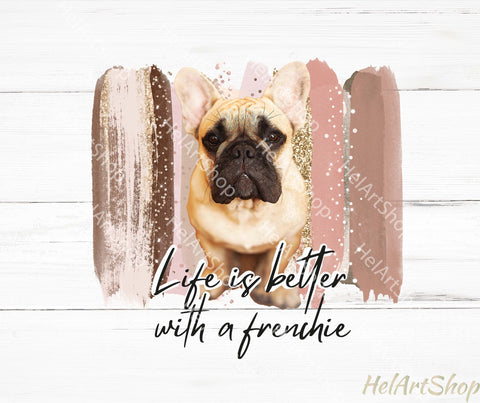 French Bulldog Png, Frenchie png, Sublimation design Sublimation _HelArtShop_ 