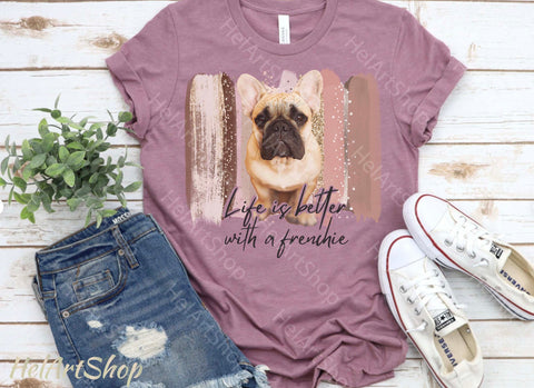 French Bulldog Png, Frenchie png, Sublimation design Sublimation _HelArtShop_ 