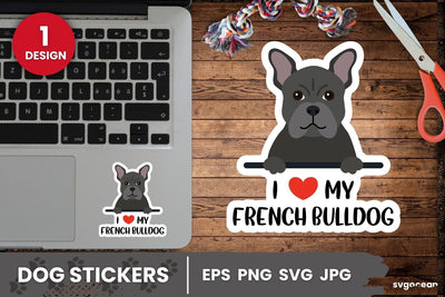 French Bulldog Sticker SVG | Printable | Digital planner SVG SvgOcean 