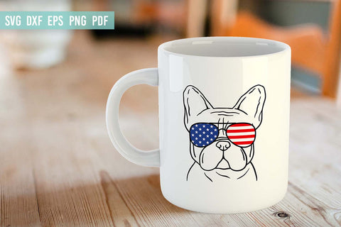French Bulldog Svg | Dog Face Svg | 4th of July Svg SVG Irina Ostapenko 