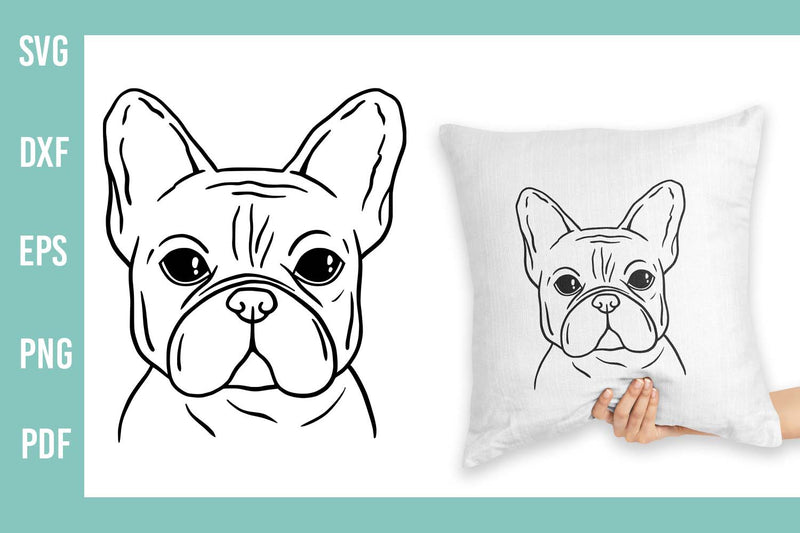 French Bulldog Svg | Dog Face Svg SVG Irina Ostapenko 