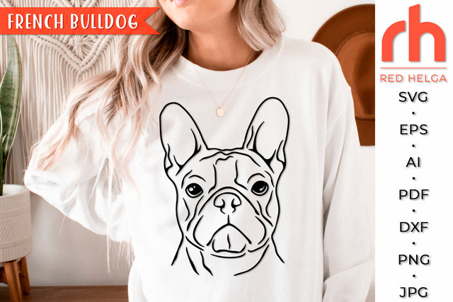 French Bulldog SVG - Frenchie Cut File SVG RedHelgaArt 