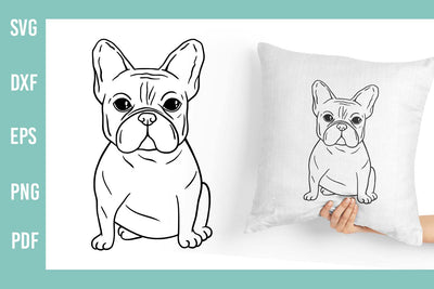 French Bulldog SVG | Hand Drawn Dog SVG Irina Ostapenko 