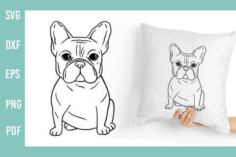 French Bulldog SVG | Hand Drawn Dog SVG Irina Ostapenko 