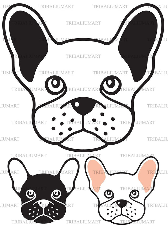 French bulldog SVG TribaliumArtSF 