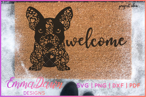 French Bulldog SVG | Zentangle Dog Cut File SVG Emma Dawn Designs 