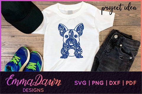 French Bulldog SVG | Zentangle Dog Cut File SVG Emma Dawn Designs 