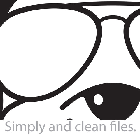 French bulldog with aviator sunglasses SVG TribaliumArtSF 