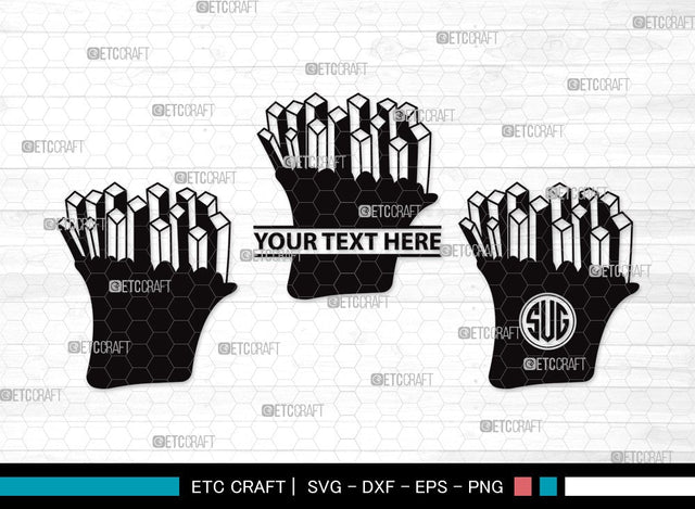 French Fries Monogram SVG | Fries Svg | Fast Food Svg | Snack Svg | Potato Svg | French Fries Clipart SVG ETC Craft 