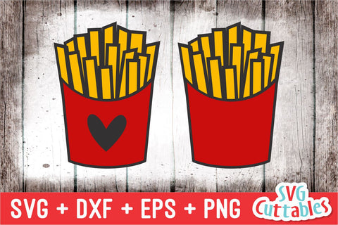 French Fries svg - dxf - eps - png - French Fry svg - Silhouette - Cricut - Cut File SVG Svg Cuttables 