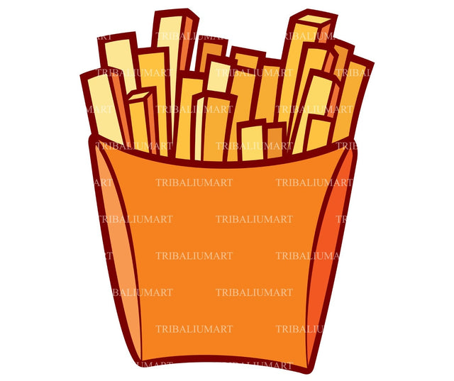 French fries SVG TribaliumArtSF 