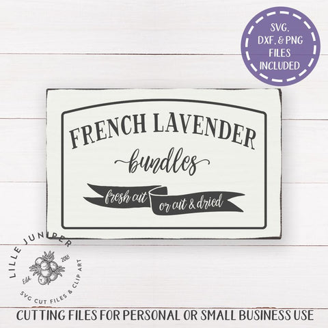 French Lavender SVG | Flower Market Sign | French Farmhouse Style SVG LilleJuniper 
