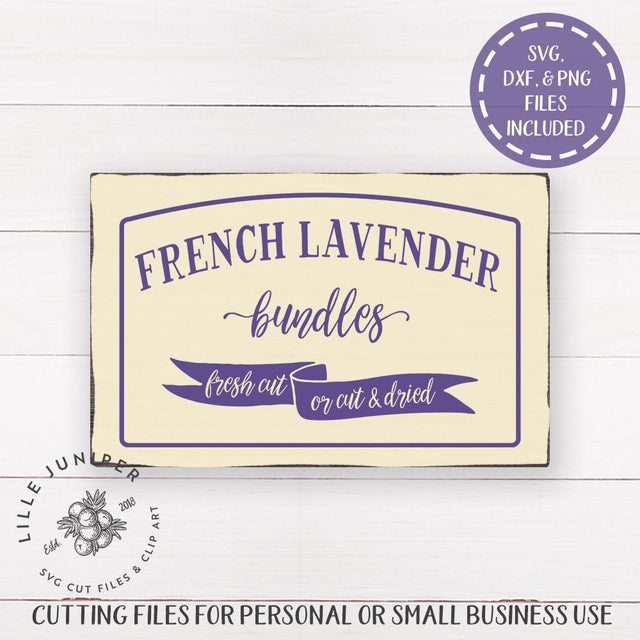French Lavender SVG | Flower Market Sign | French Farmhouse Style SVG LilleJuniper 