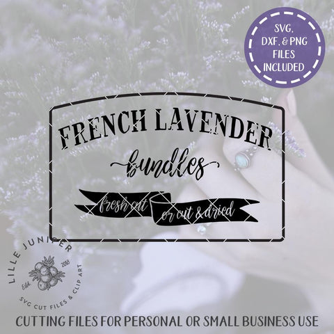 French Lavender SVG | Flower Market Sign | French Farmhouse Style SVG LilleJuniper 