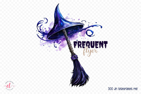 Frequent Flyer, Halloween Sublimation Design Sublimation CraftLabSVG 