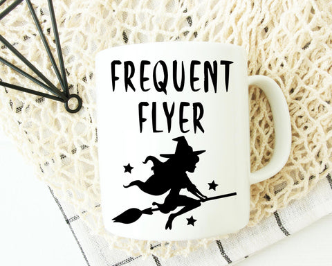 Frequent Flyer Halloween Witch SVG SVG She Shed Craft Store 