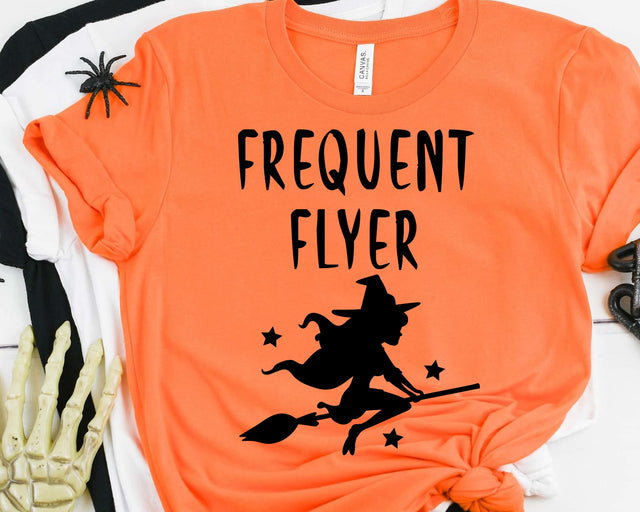 Frequent Flyer Halloween Witch SVG SVG She Shed Craft Store 