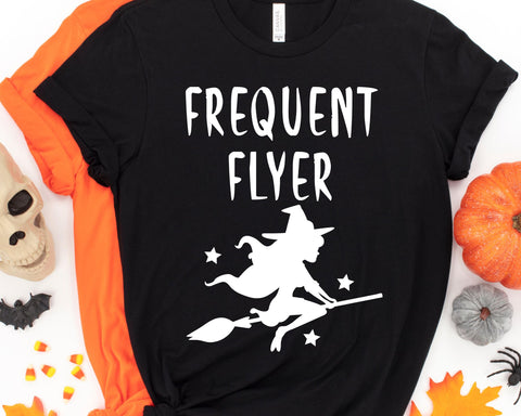 Frequent Flyer Halloween Witch SVG SVG She Shed Craft Store 