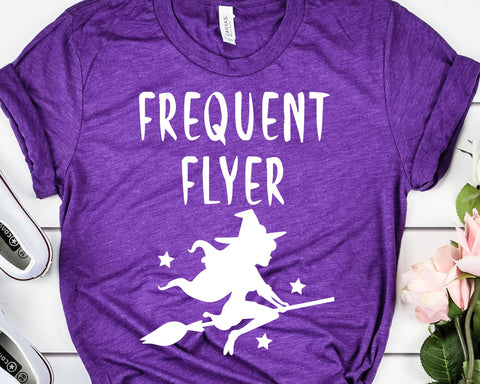 Frequent Flyer Halloween Witch SVG SVG She Shed Craft Store 