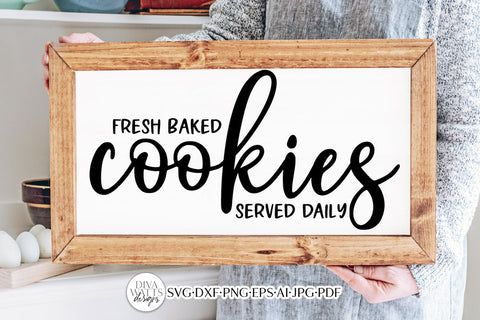 Fresh Baked Cookies SVG | Farmhouse Kitchen Design SVG Diva Watts Designs 
