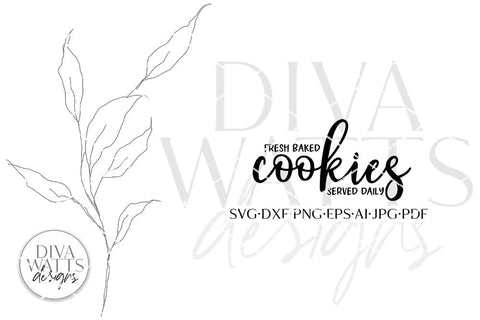 Fresh Baked Cookies SVG | Farmhouse Kitchen Design SVG Diva Watts Designs 