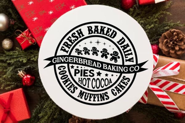 Fresh baked daily gingerbread baking co cookies muffins cakes pies hot cocoa SVG Angelina750 