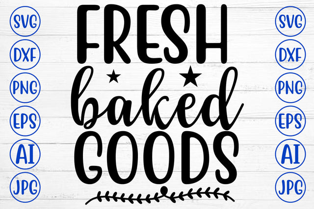 Fresh Baked Goods SVG Cut File SVG Syaman 