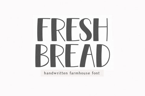 Fresh Bread - Farmhouse Font Font KA Designs 